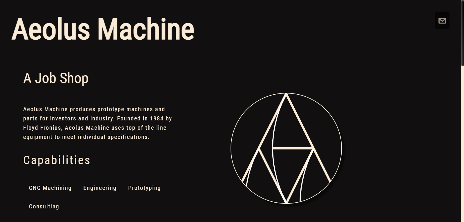 Aeolus Machine Website