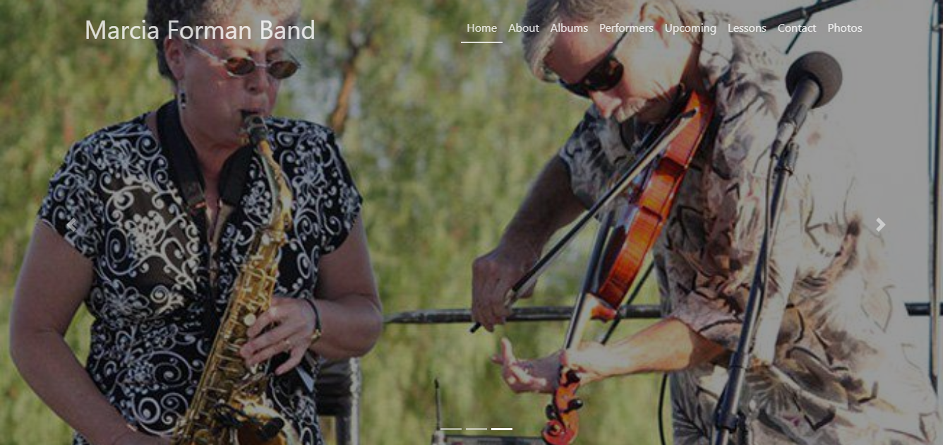 Marcia Forman Band Website